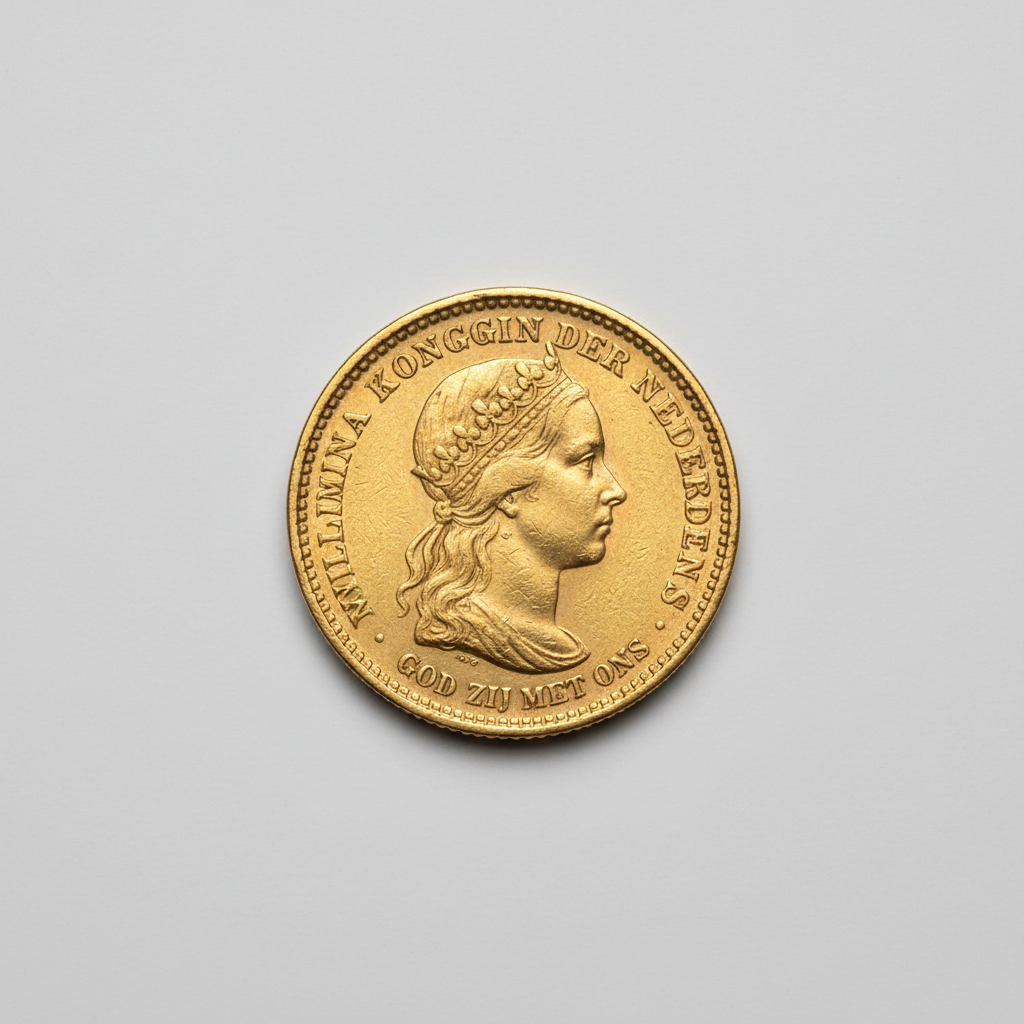 Gouden Tientje Wilhelmina (1892-1933) — AI-impressie