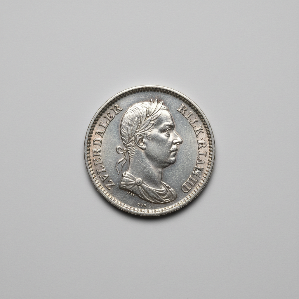 Zilveren Rijksdaalder Willem I/II/III (1840-1898) — AI-impressie