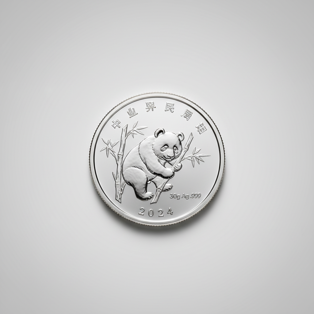 China Panda zilver 30 g — AI-impressie